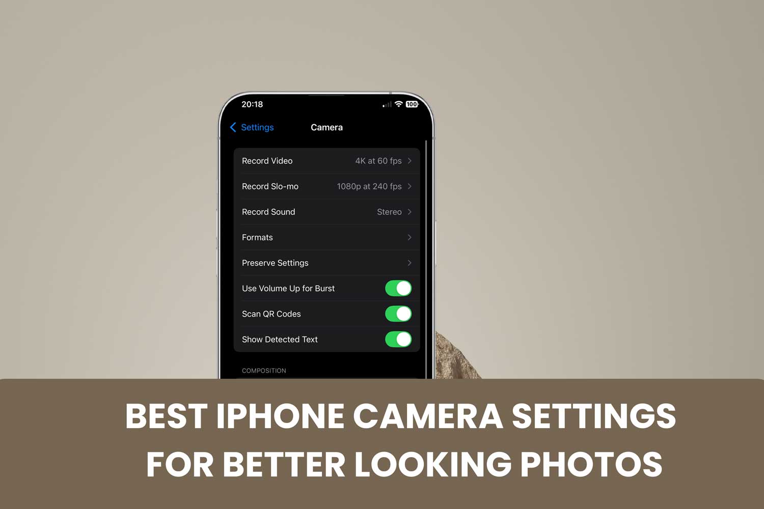 best iphone camera settings featured