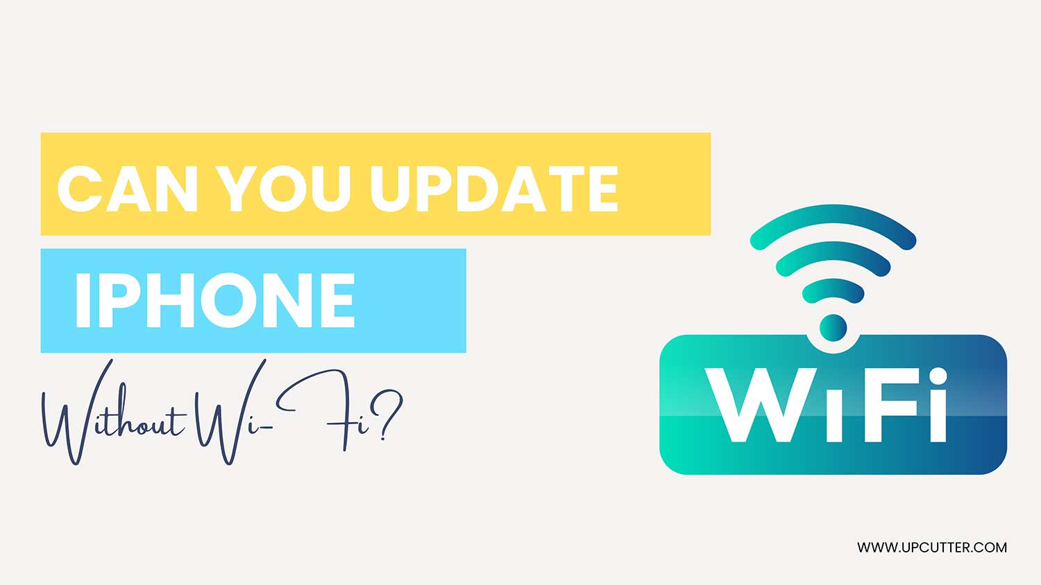 can you update iphone without wifi featured
