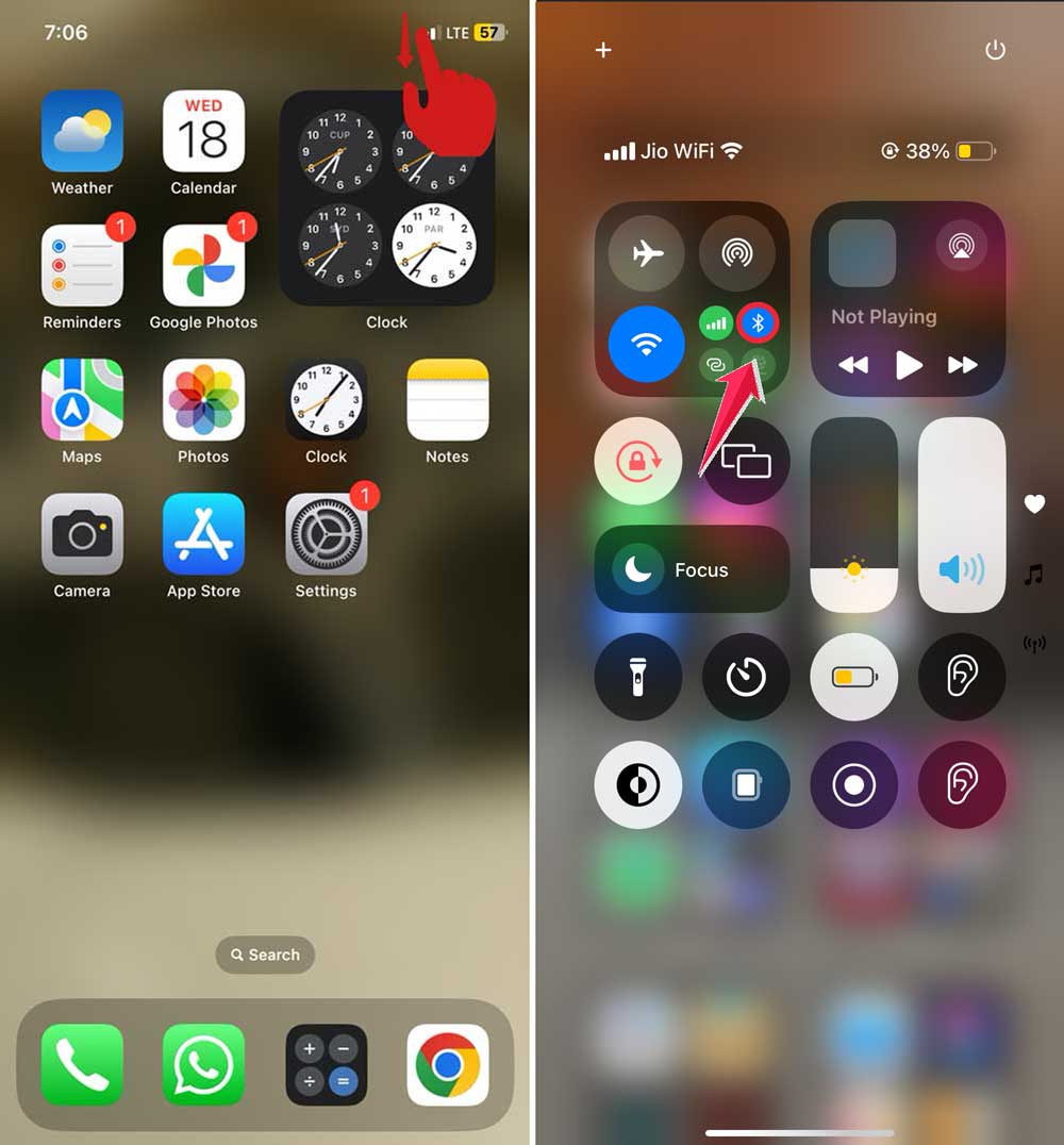 check your Bluetooth connections