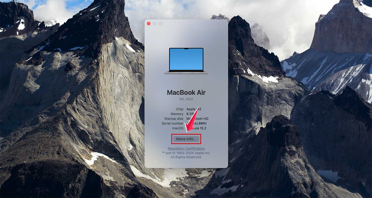 click on more info in about this mac click on more info in about this mac