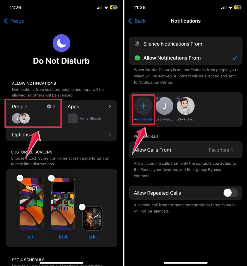 click on people then click on add people