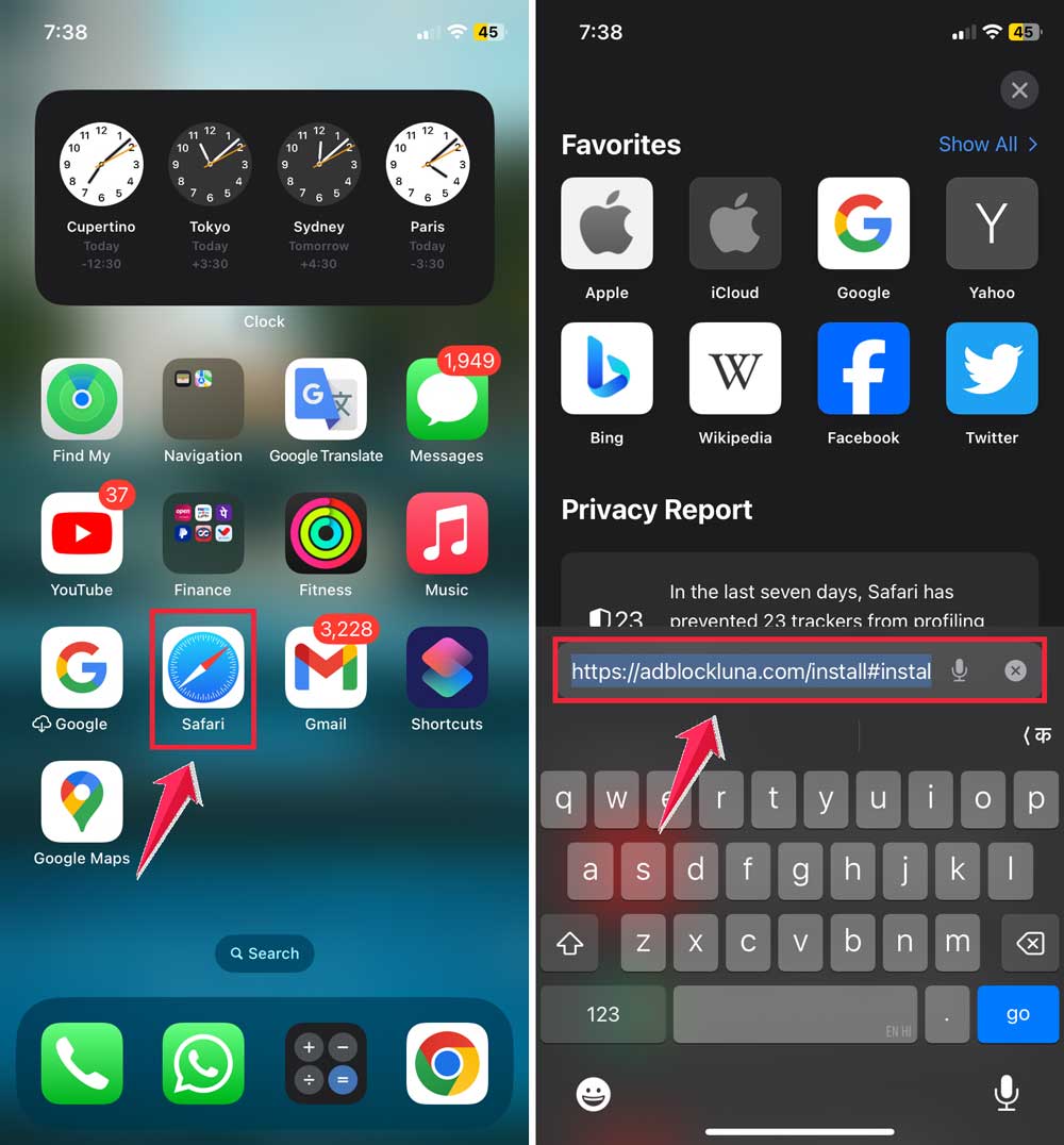 click on safari then paste the link click on safari then paste the link