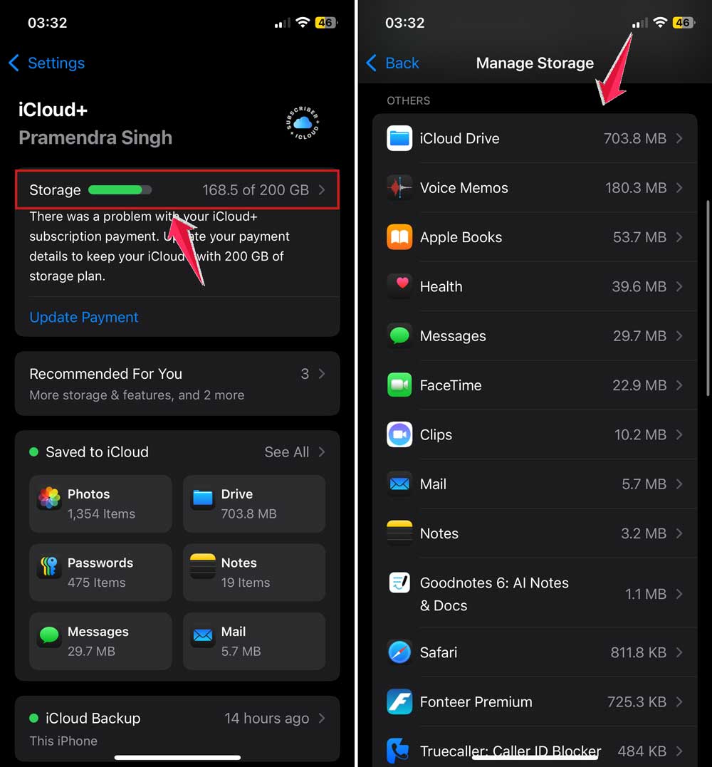 click on storage and then review apps in icloud in settings in iphone click on storage and then review apps in icloud in settings in iphone
