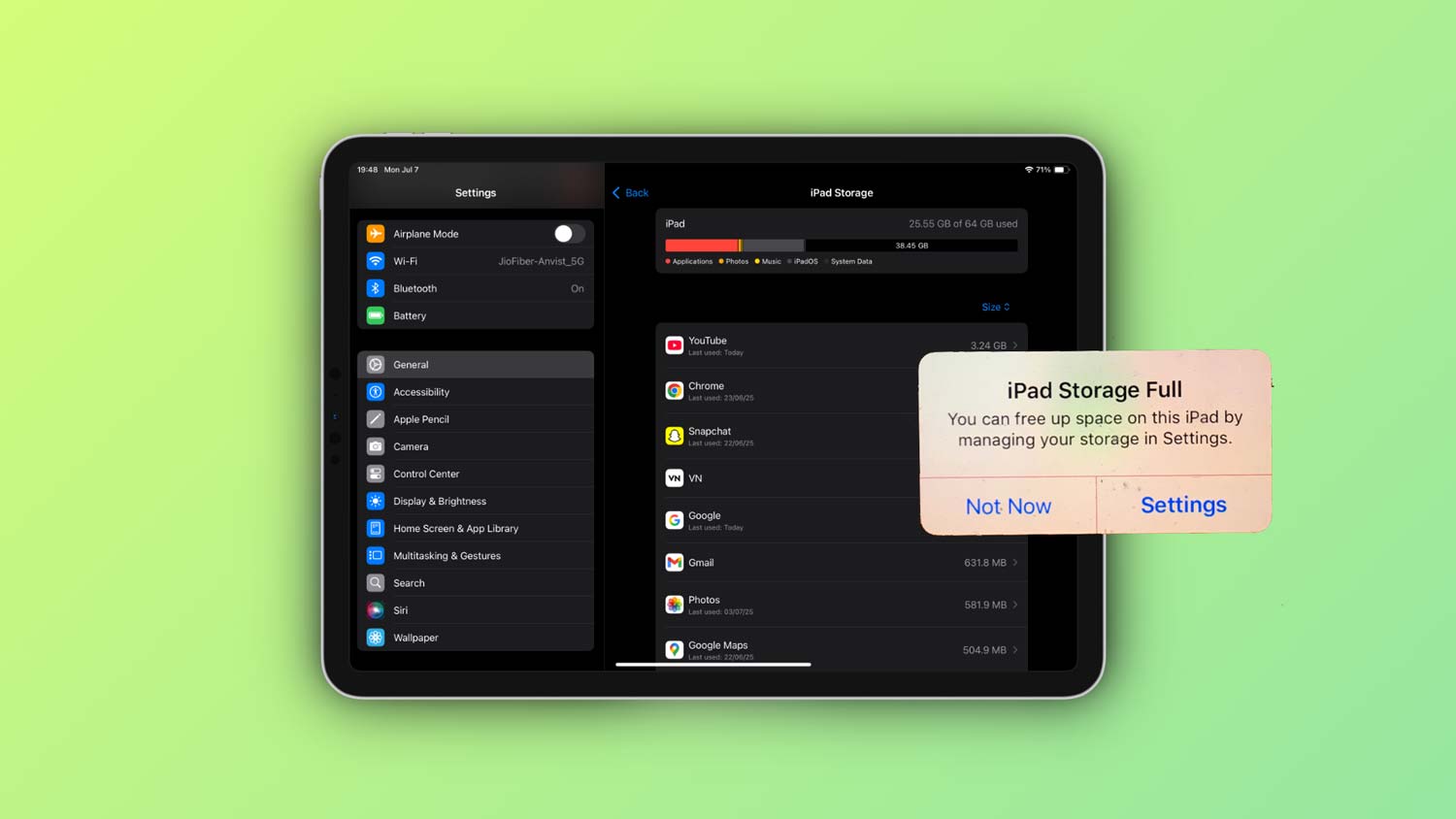 fix ipad running out of space without visible files featured