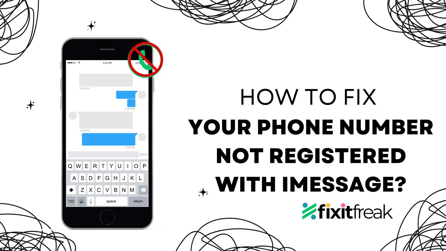 fix phone number not registered with imessage featured