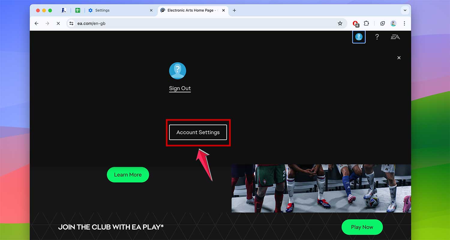 go to account settings in ea website in mac xl go to account settings in ea website in mac xl