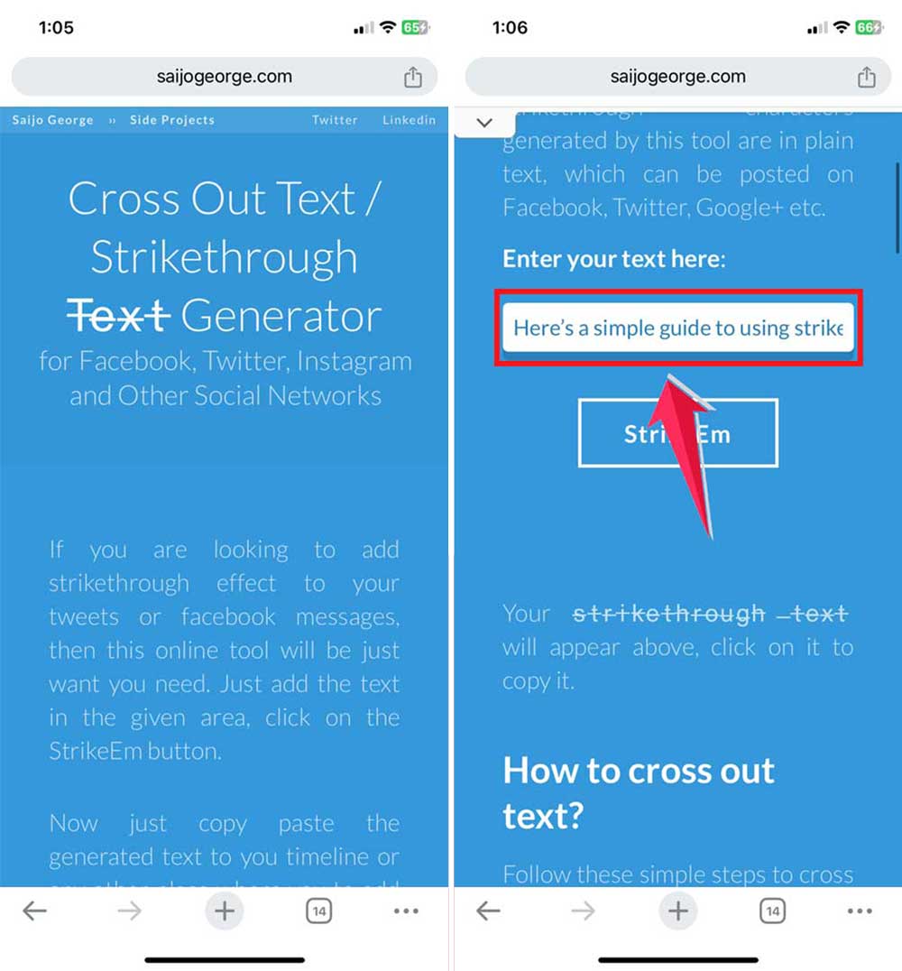 go to site then enter the font