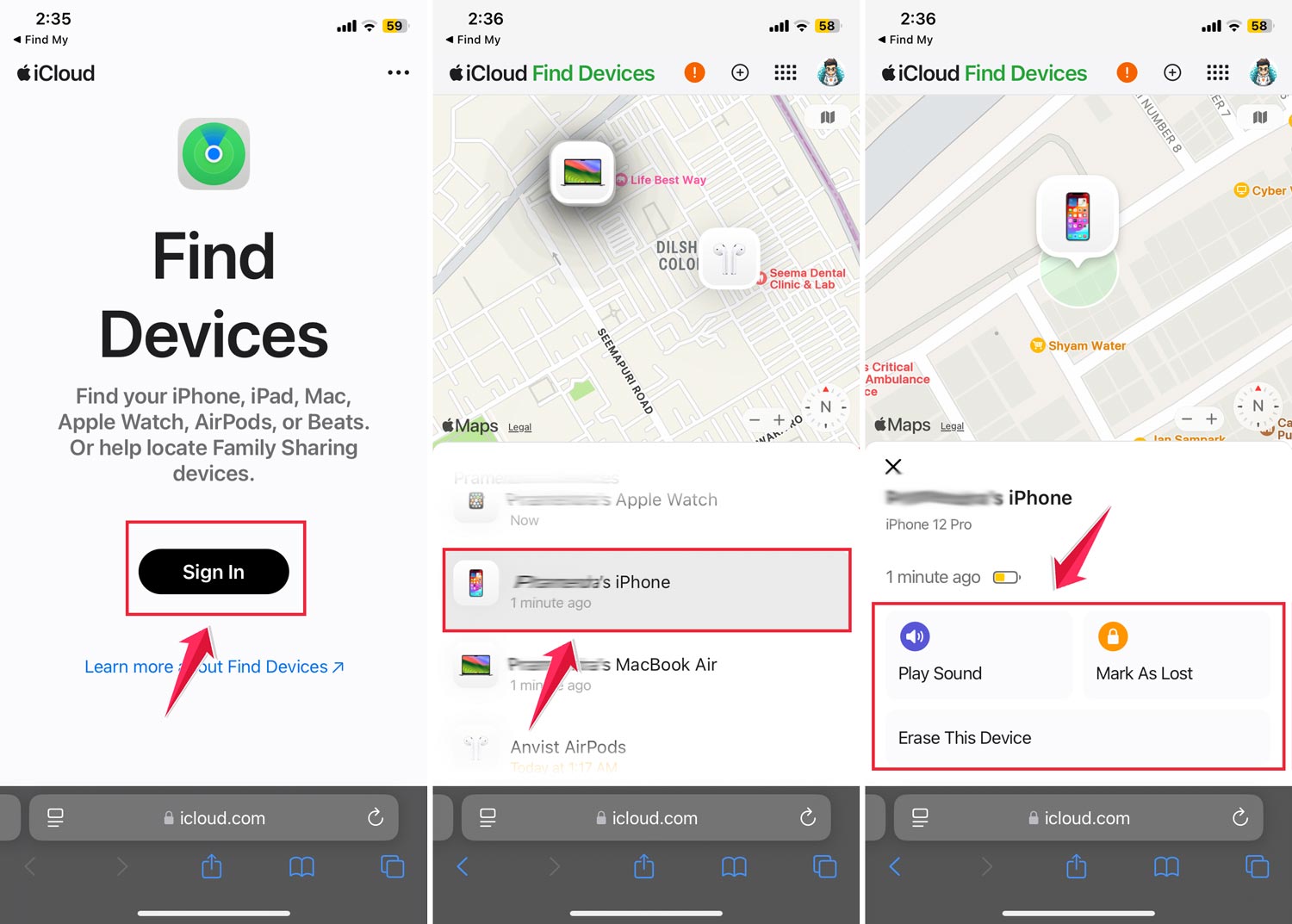 how to find someone else's iPhone