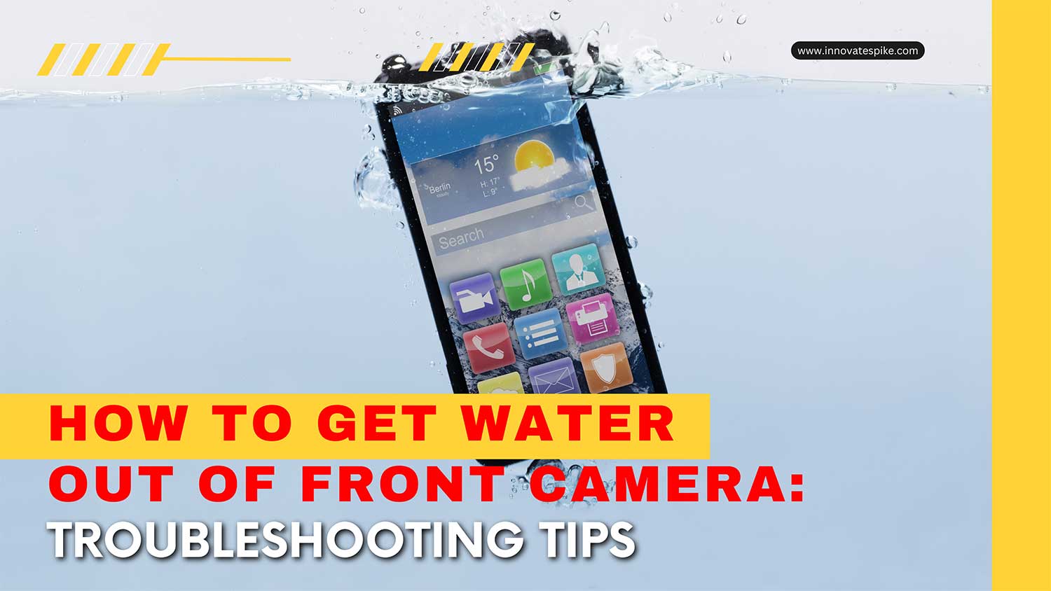 how to get water out of front camera featured