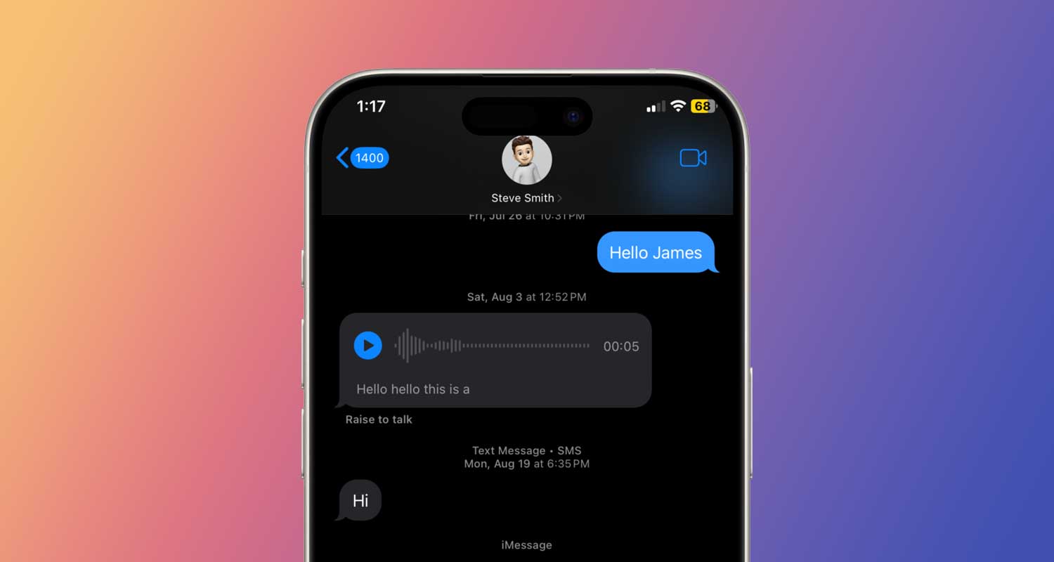 how to know if you accidentally sent an audio message