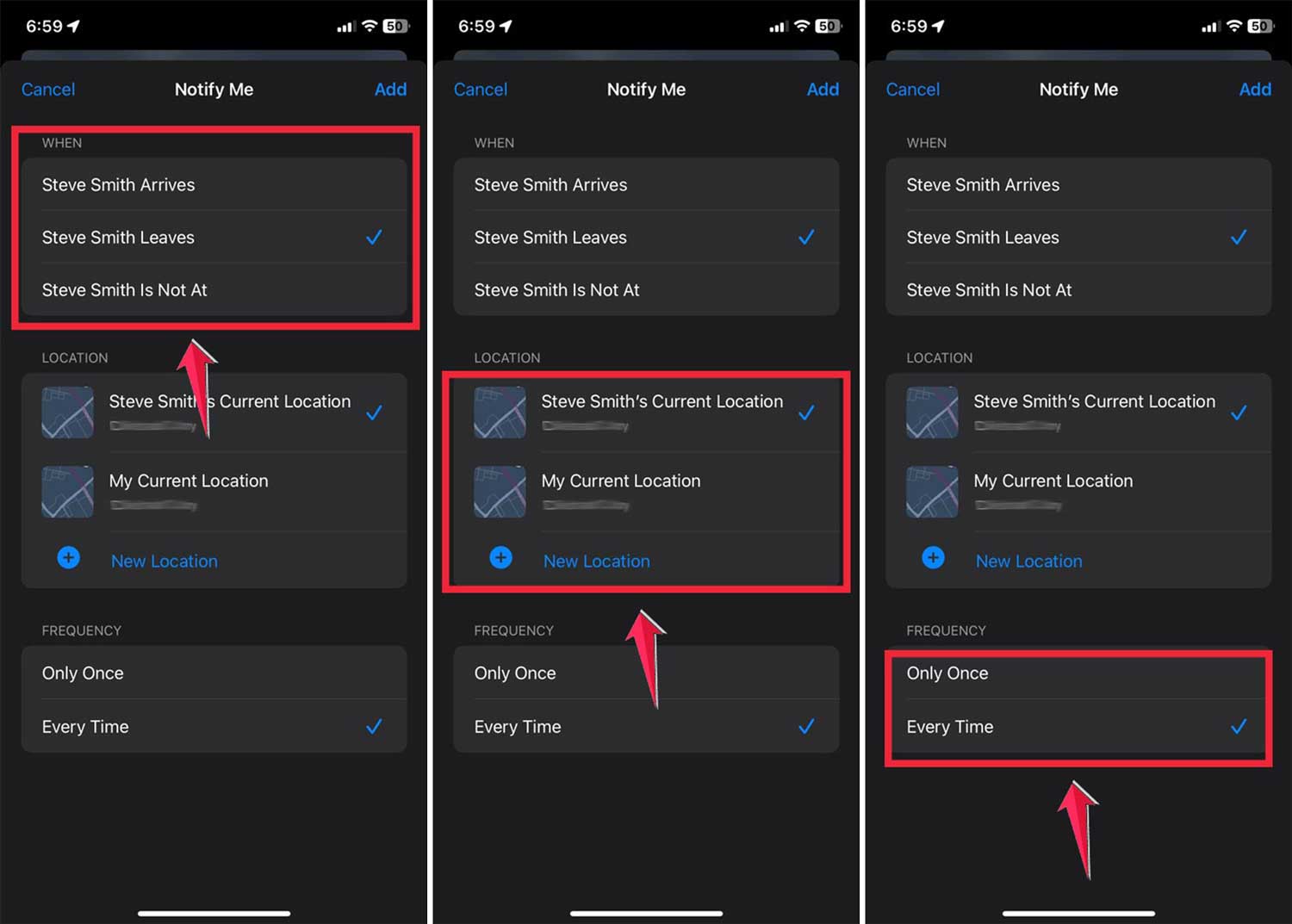 If you choose Notify Me