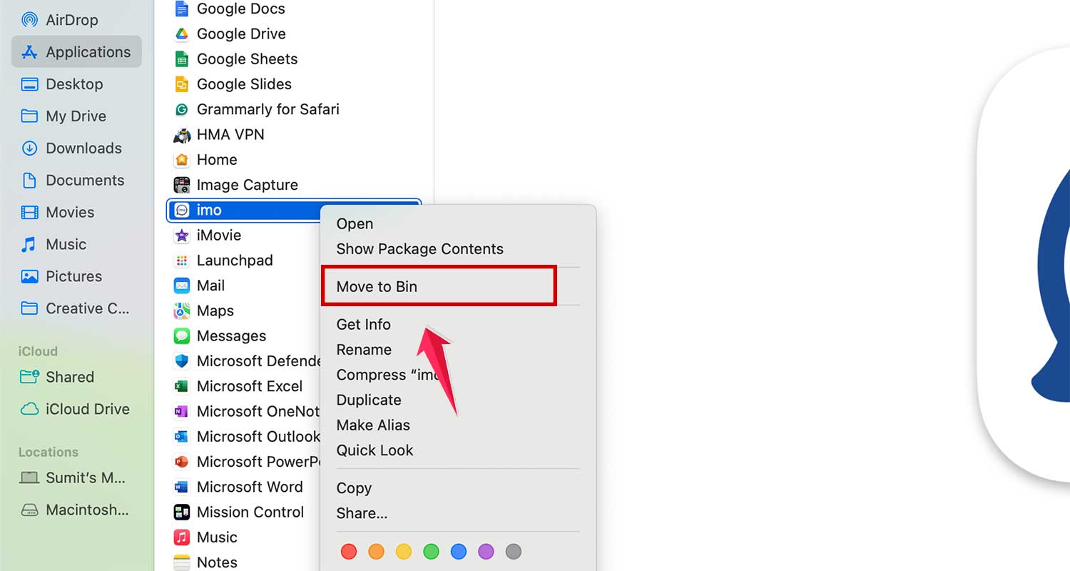 move a app to bin in finder mac xl move a app to bin in finder mac xl