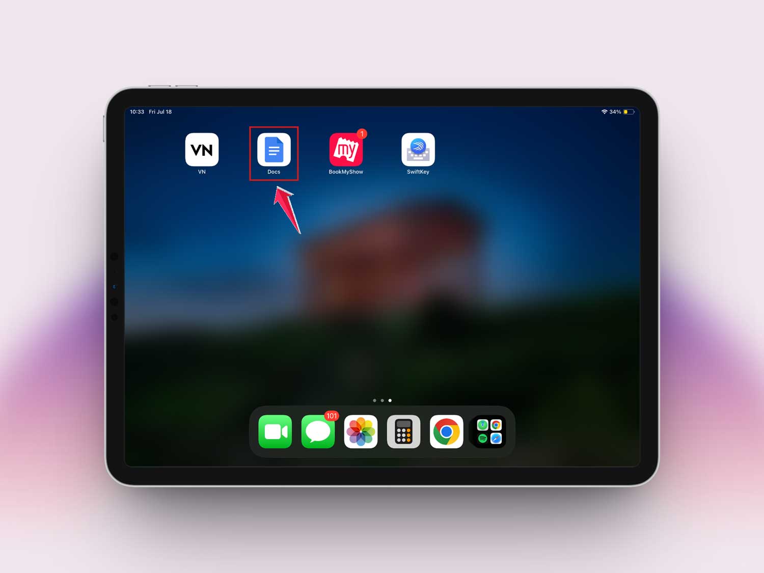 open google docs in ipad