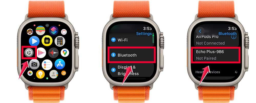 settings then click on bluetooth then connect the speaker
