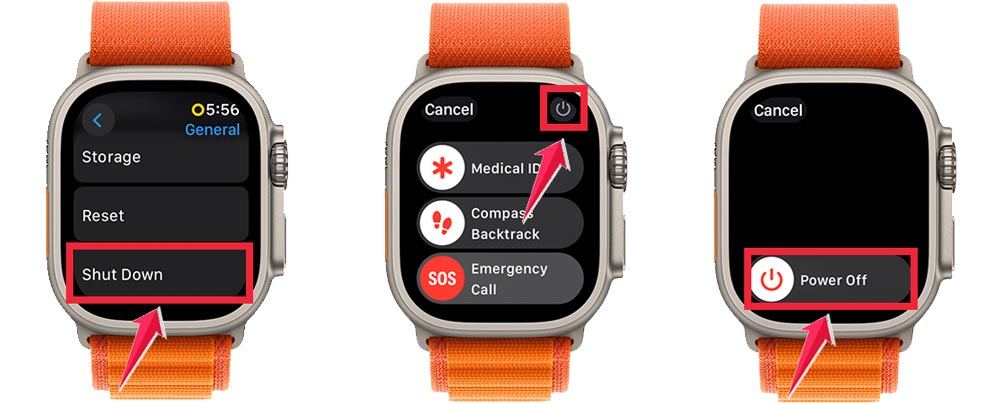 shutdown then tap power button and slide power off