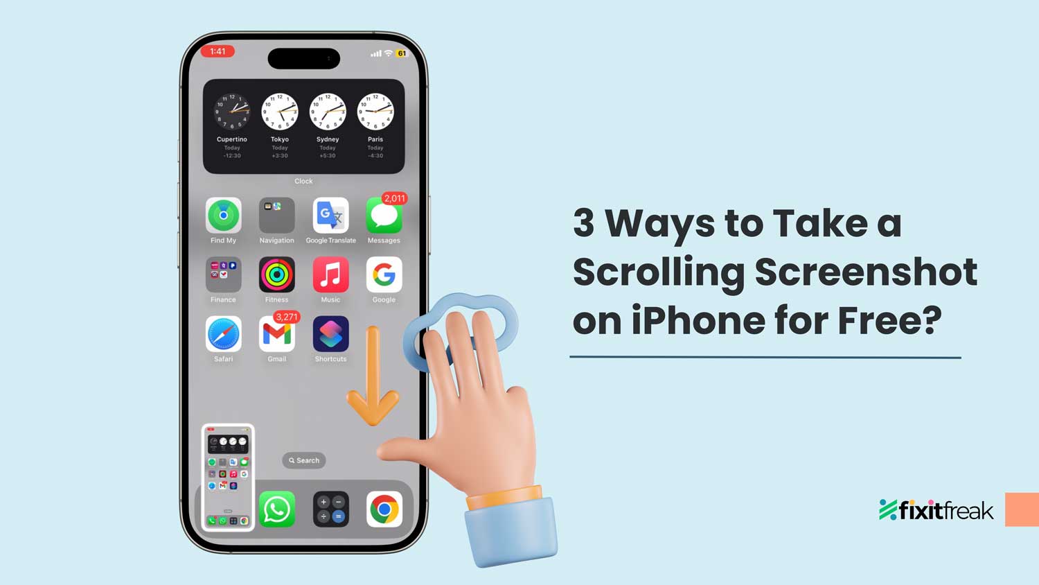 take scrolling screenshot on iphone for free featured