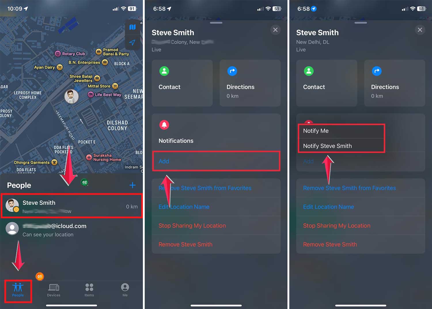 Using notifications in Find My