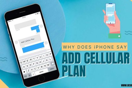 why does iphone say add cellular plan featured