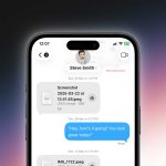 why is name blue in imessage featured